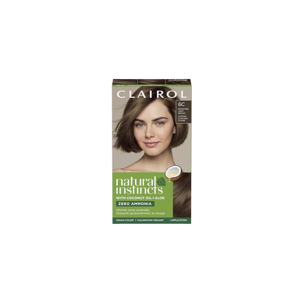Clairol Natural Instincts PółTrwałA Farba Do WłOsóW 6C JasnobrąZowa Farba Do WłOsóW, Opakowanie 1 Szt.-image