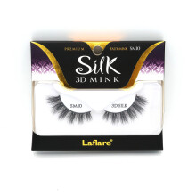 Laflare 3D SILK MINK Premium Faux Mink szempillk Macskaszemek Wispy Bolyhos Puha, mint a Mink Tbbrtegu muszempillk (SM10)