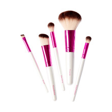 Ruby Kisses Make-up kwasten Reisformaat Gezichtsborstelset voor Poeder Foundation Blending Oogschaduw Wenkbrauw Reisvriendelijk 5-delige set