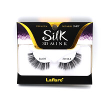 Laflare 3D SILK MINK Premium Faux Mink szempillk Macskaszemek Wispy bolyhos puha, mint a nerc Tbbrtegu muszempillk (SM07)