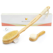 Set di Spazzole Naturali per Corpo e Viso - Esfoliare, Stimolare Drenaggio Linfatico, Ridurre Cellulite