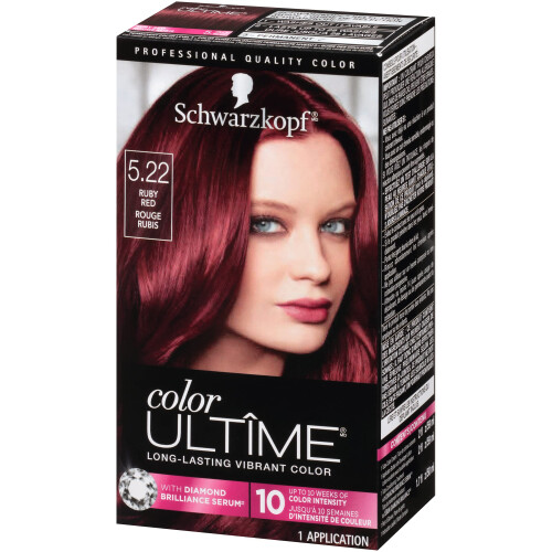 Schwarzkopf Schwarzkopf Color Ultime Χρώμα Μαλλιών, 5.22 Ruby Red, 1 Εφαρμογή - Μόνιμο Κόκκινο Χρώμα για Ζωντάνια