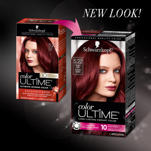 Schwarzkopf Schwarzkopf Color Ultime Χρώμα Μαλλιών, 5.22 Ruby Red, 1 Εφαρμογή - Μόνιμο Κόκκινο Χρώμα για Ζωντάνια 1