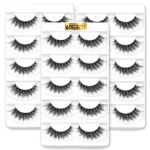 Aillen muszempillk Wispy Mink bolyhos muszempillk Natural Look 6D Volume Pack minden arctpushoz
