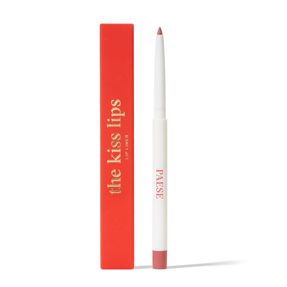 Paese Cosmetics Orange,Cream Paese Kiss Lips Lip Liner Formula Enriched With Vitamin E Soft Matte Effect (02 Nude Coral 0.3)