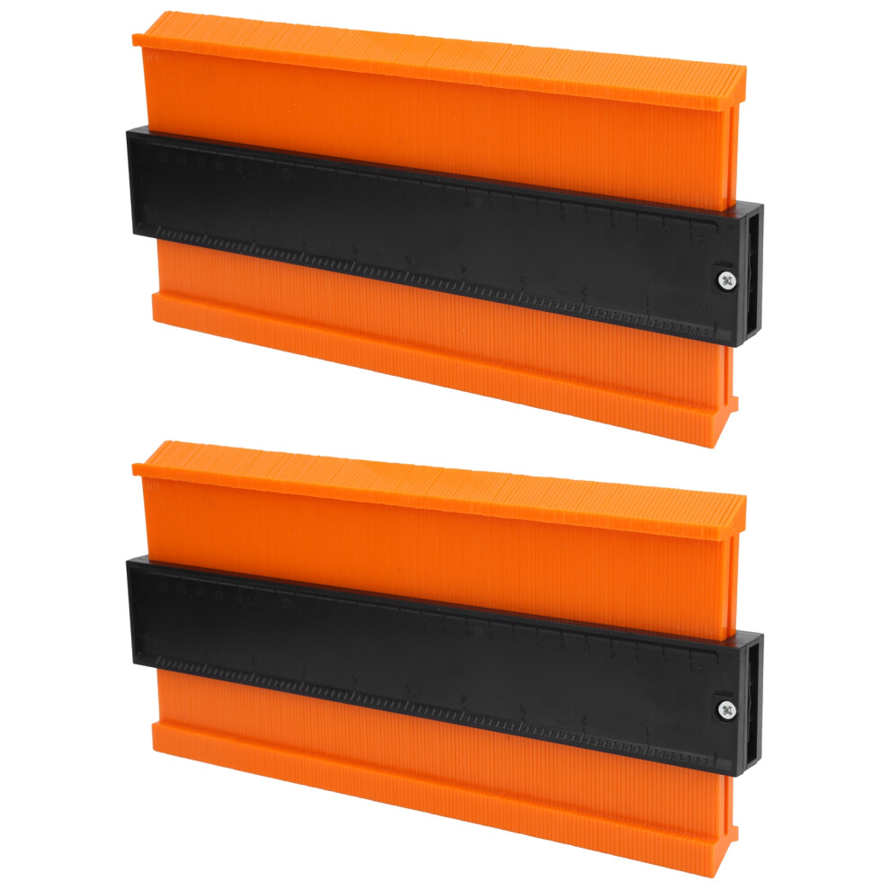 Irregular Shape Frame Copy Ruler Set - 2Pcs Gauge Contour Widened 10 Inch Tool 5061360190652