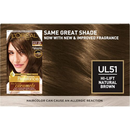 L'Oreal Paris Superior Preference Χρώμα Μαλλιών Μόνιμο UL51 Hi-Lift Φυσικό Καφέ, Συσκευασία 1 1