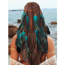 GORTIN Boho Feather fejpnt hippi fejdsz cigny indin jelmez fejdsz hajkiegszto noknek (A-kk, egy mret)