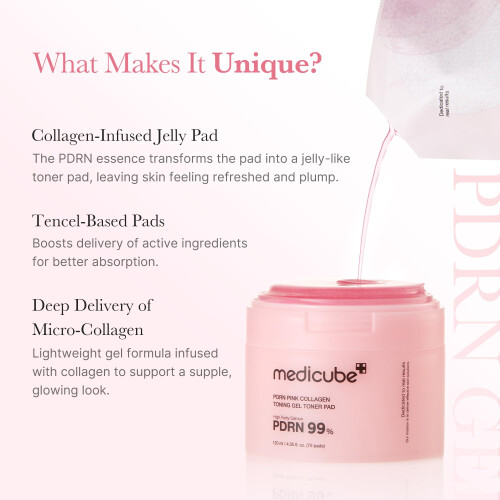 Medicube, Gel Toner per Collagene PDRN, 70 Strisce 2