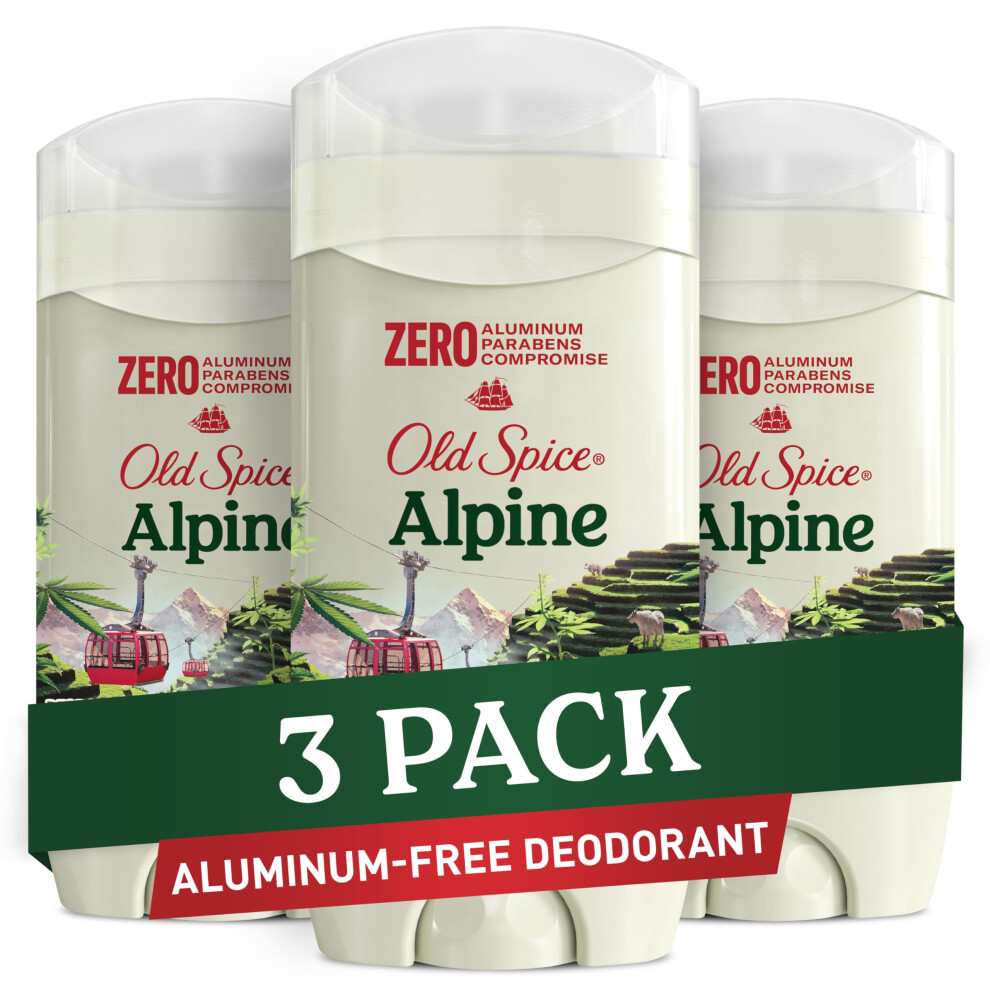 Photos - Deodorant Old Spice Aluminum Free for Men 24/7 Lasting Freshness & Long Lasting Scent 24/7 Sweat & Odor Protection Alpine wi
