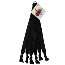 This Season's Colors Solid No Crease Elastic Headband Hair Ties 5/8" Wide, Soft Stretch, Adjustable size: Sports, Casual, Yoga (Extended Size, Black)