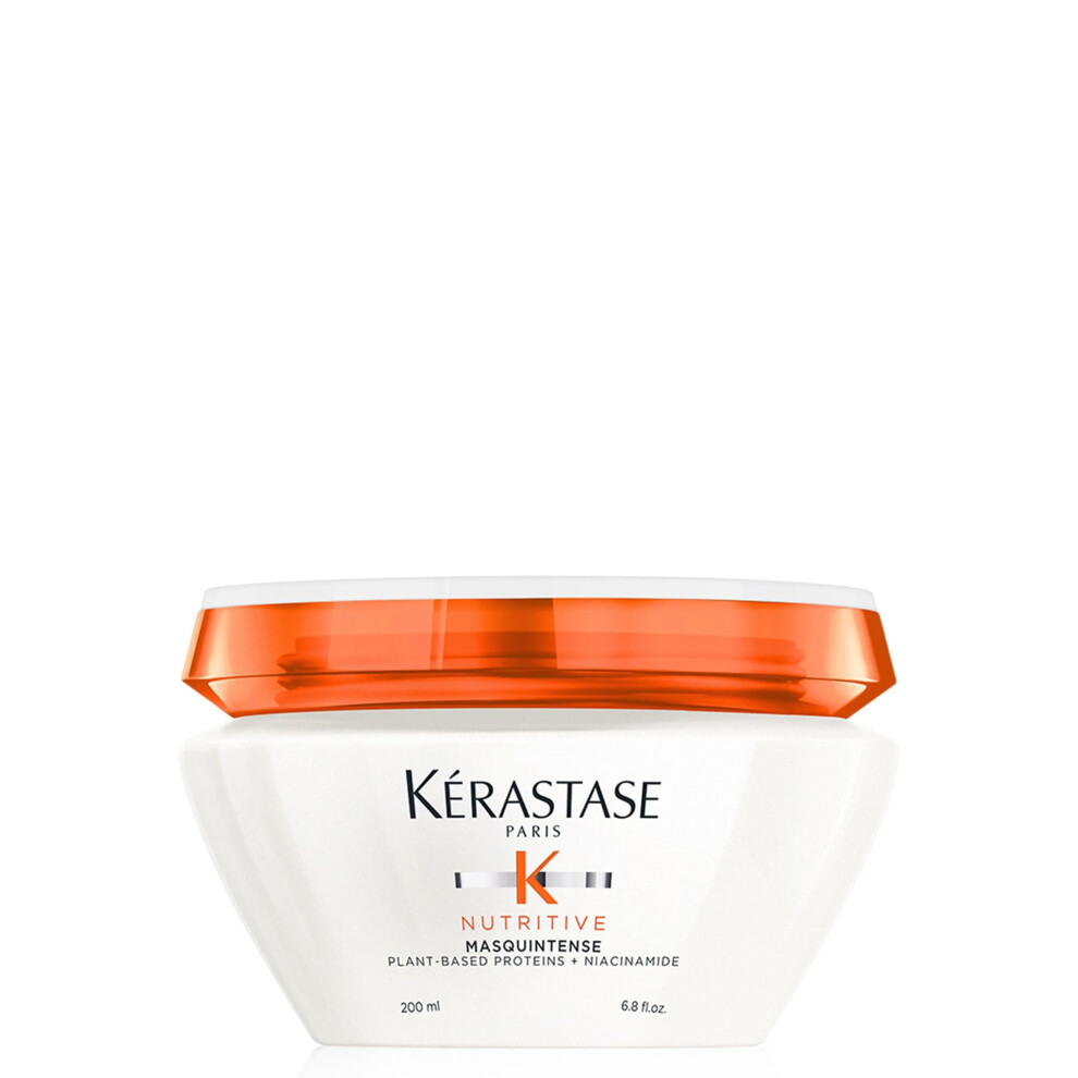 Kerastase Nutritive Masquintense Mask For Fine To Medium Dry Hair - Deeply Nourishes & Conditions With Plant-Based Proteins & Niacinamide 6.8 Fl Oz