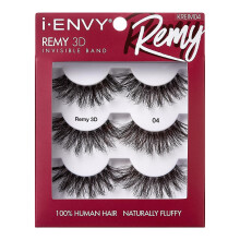 i-ENVY muszempillk Remy 3D Lashes Value Pack emberi haj, termszetes, pihe-puha, lthatatlan szalag, varrat nlkli megjelens, jrafelhasznlhat s