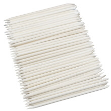 100 stuks Nail Art Wood Stick Double Heads Nail Cuticle Pusher Remover Manicure Pedicure Tool