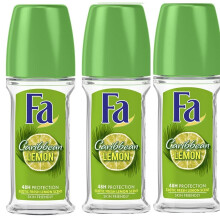 Fa Deodorant 1,7 Unzen Roll-On Karibische Zitrone (50 ml) (3er Pack)