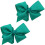 Fita de Gorgorão de 3 Polegadas para Meninas - Conjunto de 2 (Verde Teal) 1