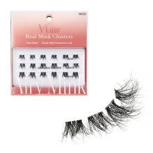 VLuxe Airy Mink Lash Cluster 100% Real Mink muszempilla hosszabbt Knnyu, tltsz, lthatatlan szalag a termszetes megjelensrt DIY Testreszabha