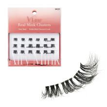 VLuxe Airy Mink Lash Cluster 100% Real Mink muszempilla hosszabbt Knnyu, tltsz, lthatatlan szalag a termszetes megjelensrt DIY Testreszabha