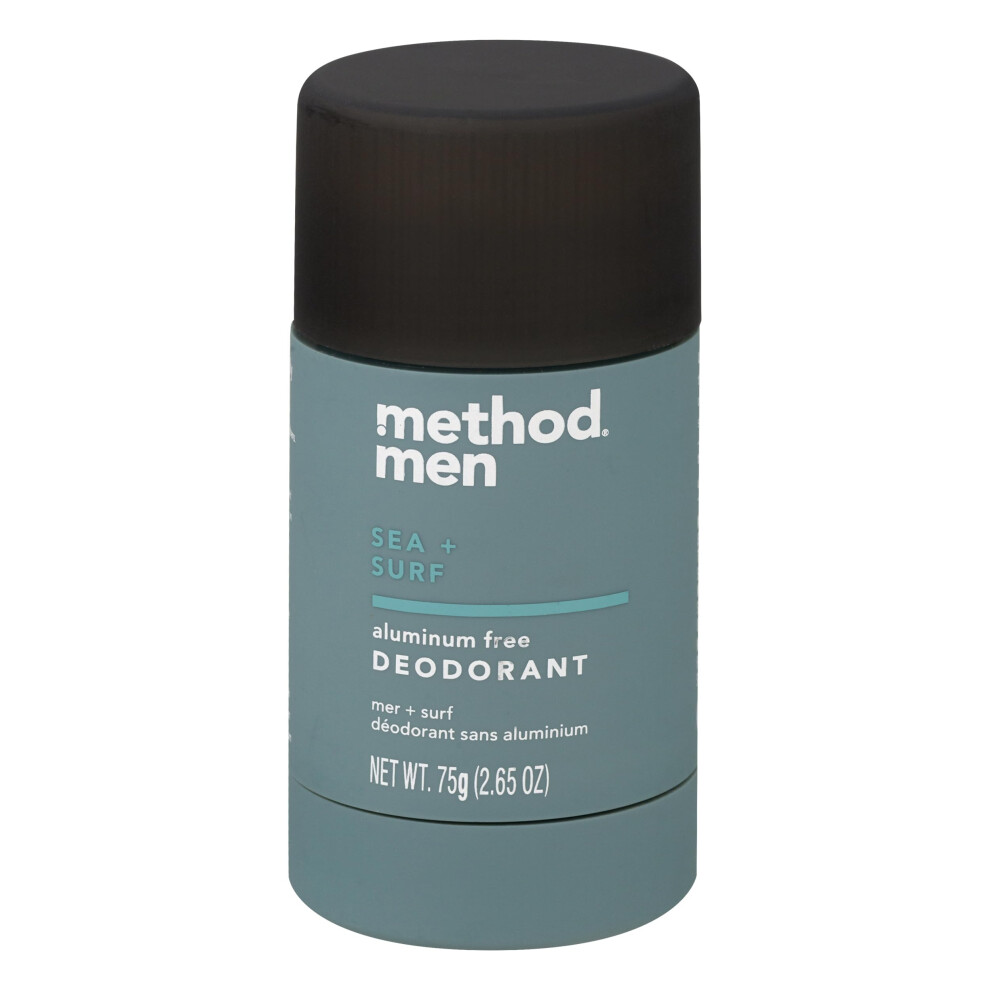 Method Men Aluminum Free Deodorant, Sea + Surf, 2.65 Oz, 2.65 Fl Oz