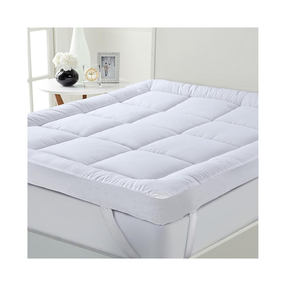 (Double) Hotel Quality Mattress Topper 10cm / 4Inch Extra Thick Deep Toppers Single Double King Super King Bed Size