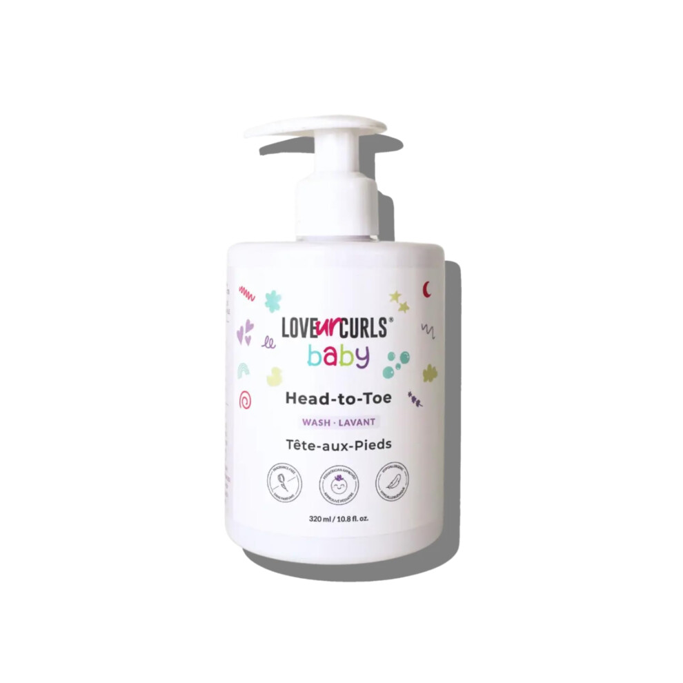 Luck Baby Head To Toe Wash Gentle & Tear Free Pediatrician Approved Body Wash And Ultra Mild Fragrance Free Mild Shampoo All In O Love Ur Curls