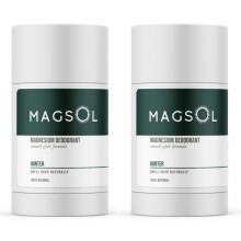 Natürliches Deodorant für Männer – ohne Aluminium, ohne Backpulver, insgesamt 4 Zutaten, 2er-Pack (Hunter)