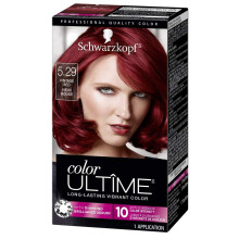 Schwarzkopf Color Ultime Hair Color 5.29 Vintage Red 1 applicazione - Tintura permanente per capelli rossa per un'intensit? del colore vivida e u