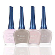 MASGLO Tradicional - Set van 4 nagellakken 13-vrije formule voor maximaal 7 dagen gebruik Hoge dekking en glanzende afwerking - (elk 0,5 oz)