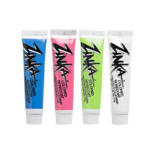 Zinka farvet solcreme zink vandt?t n?sefrakke 4-pak bundt 0,6 oz tube - bl?/pink/gr?n/hvid