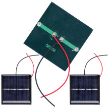 3 Stück 0,45 W 2 V Mini-Poly-Solarmodulzellen DIY-Batterie, 58 mm