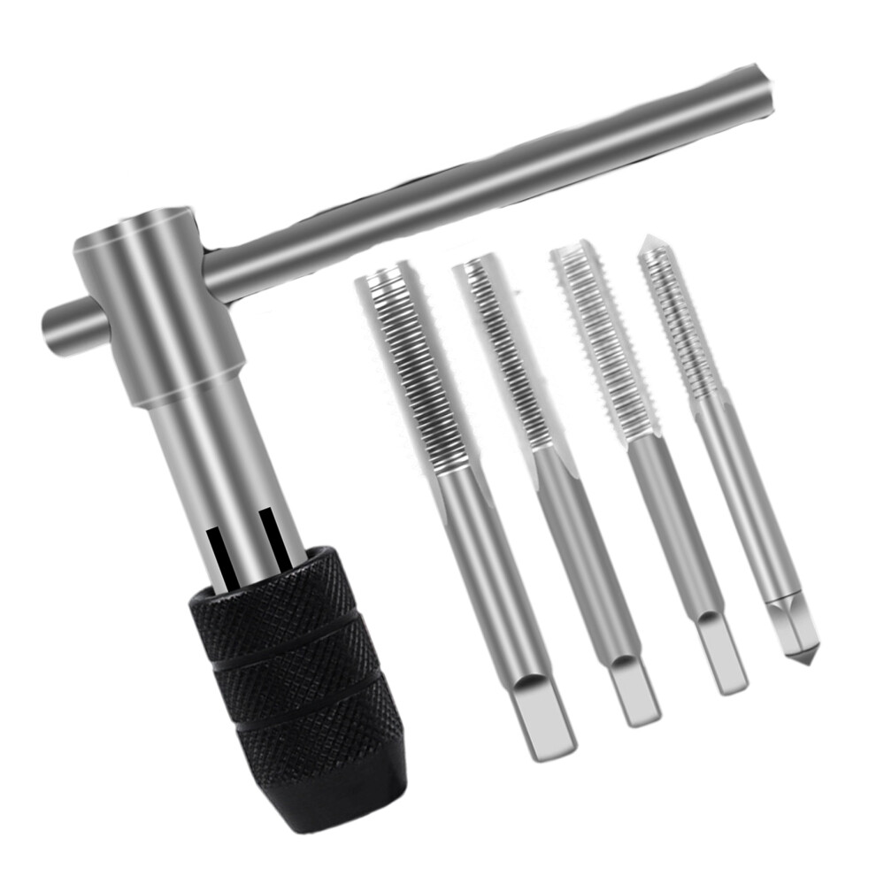 T-Handle Tap Wrench Threading Tool-Four piece set With wrench-image-OPC-PMX9Y75-NEW