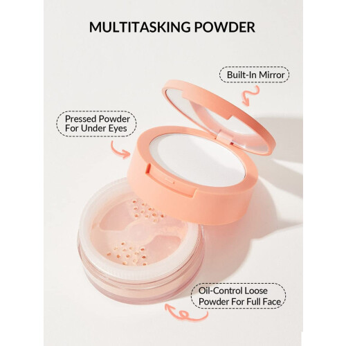 SHEGLAM Insta-Ready Face Powder Loose Under Eye Setting Powder - Bisque 1