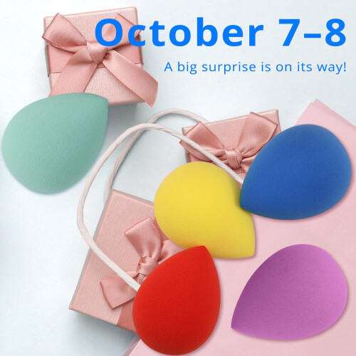 Conjunto de Esponjas de Maquilhagem BEAKEY 5 Pack Espumas de Fundos Sem Látex 1