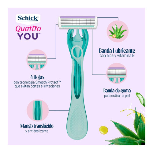 Schick Hydro Silk Frauenrasierer, (2er Pack) 1