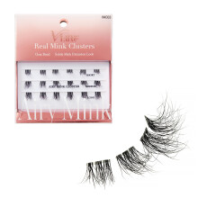 VLuxe Airy Mink Lash Cluster 100% Real Mink muszempilla hosszabbt Knnyu, tltsz, lthatatlan szalag a termszetes megjelensrt DIY Testreszabha