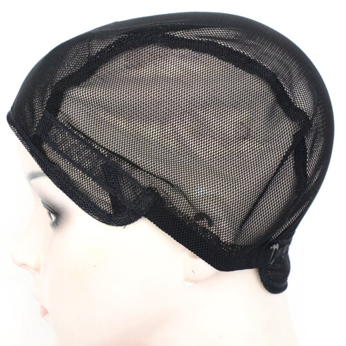 BLUPLE Gorras de Malla para Pelucas 2 pcs Color Negro con Correas Ajustables 2