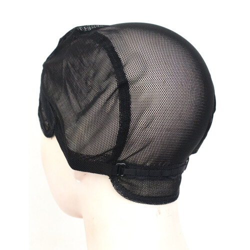 BLUPLE Gorras de Malla para Pelucas 2 pcs Color Negro con Correas Ajustables 1