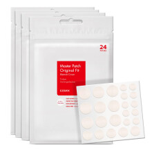 COSRX Acne Pimple Patch (96) Absorbing Hydrocolloid Original 3 Size Patches for Blemishes and Zits Cover Spot Stickers for Face and Body Not Tested