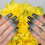 Hypnaughty 24 Pcs LUXE Unhas Pretas e Verdes Ombre com Glitter e Strass 4