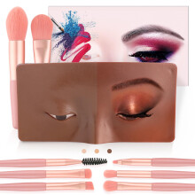 Laokiiy Makeup Practice Face Board 3D Realistisch siliconen oogmake-up oefenbord is perfect hulpmiddel bij het oefenen van make-up voor beginners en