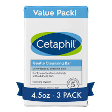 Cetaphil Gentle Cleansing Bars 3-4.5 oz. Pack