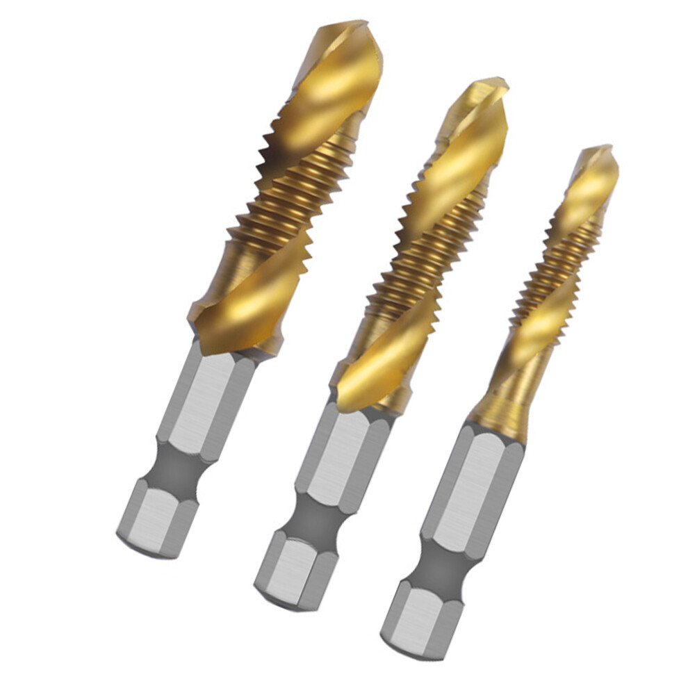 Professional Hss Spirals Flute Tapping Bit Set-3 Packs 7696000231389