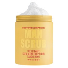 Body Prescriptions Lichaamspeeling voor Mannen - Ultimate Scrub met Sandelhout, 21 oz, Voor Alle Huidtypes