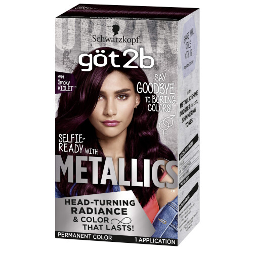 Schwarzkopf Got2b Metallics Μόνιμο Χρώμα Μαλλιών, M49 Σομόν Βιολετί