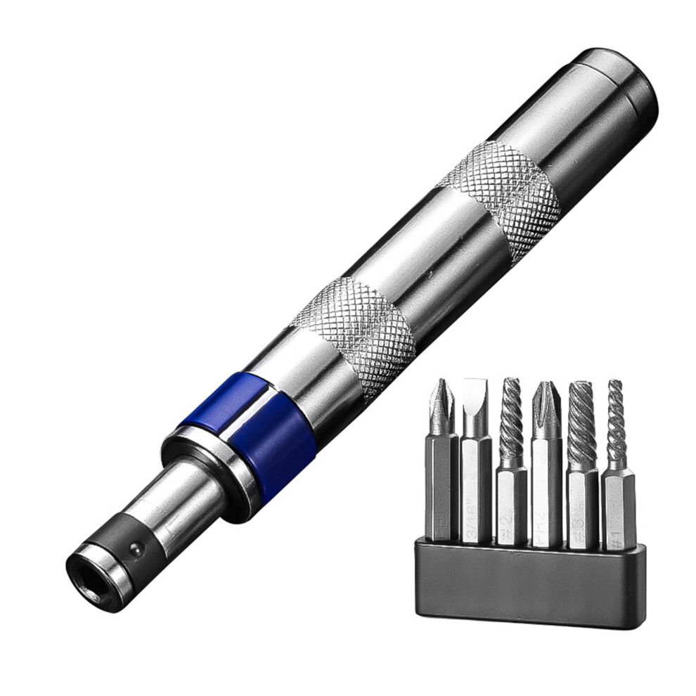 Professional Reversible Impact Screwdriver Set Steel Detachable 7696000231655