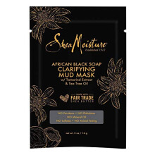 SHEA MOISTURE Masque de boue au savon noir africain 0,5 once (12 pices)