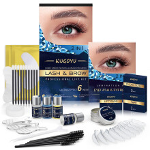 Kit per Sollevamento Ciglia, Kit Laminazione Sopracciglia, Perm Ciglia Professionale, 2 in 1