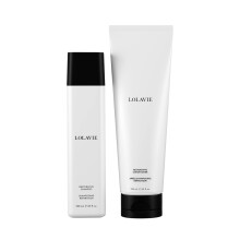 LolaVie Restorative Shampoo (8,5 oz) & Restorative Conditioner (8,5 oz) - Herstelt de uitstraling van schade Beschermt tegen breuk Vermindert kroezen