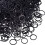 Hicarer 1000 Mini Elastici in Gomma Morbida per Capelli Bambini (Nero, 1,5 cm) 1