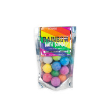 Set de 10 bombas de baño de arcoíris con aroma tropical